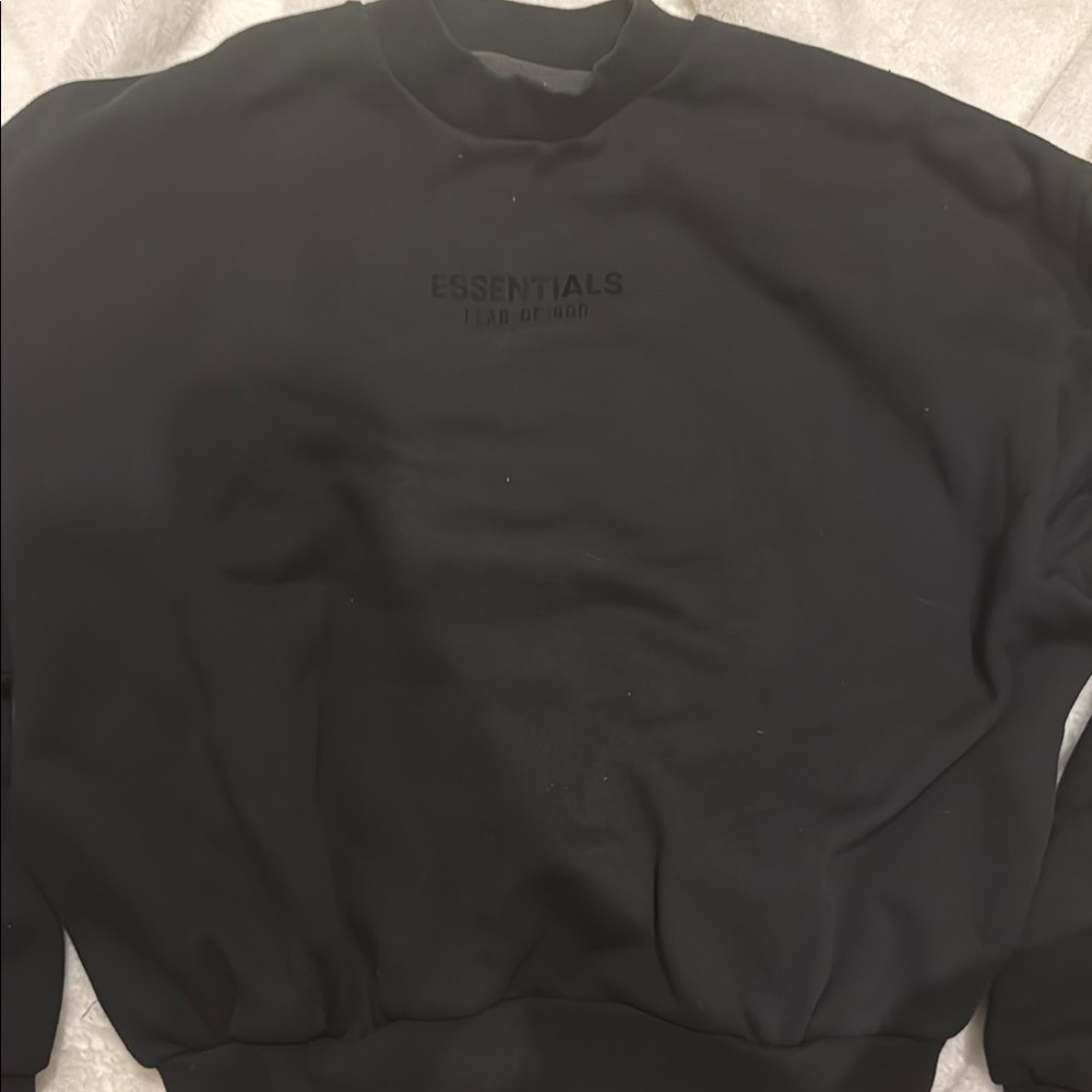 Essentials Black Kids Sweater